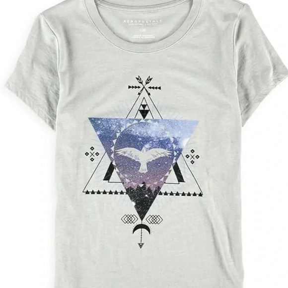 Aeropostale Size Medium Dove Native Graphic Shirt Boho - Picture 1 of 6